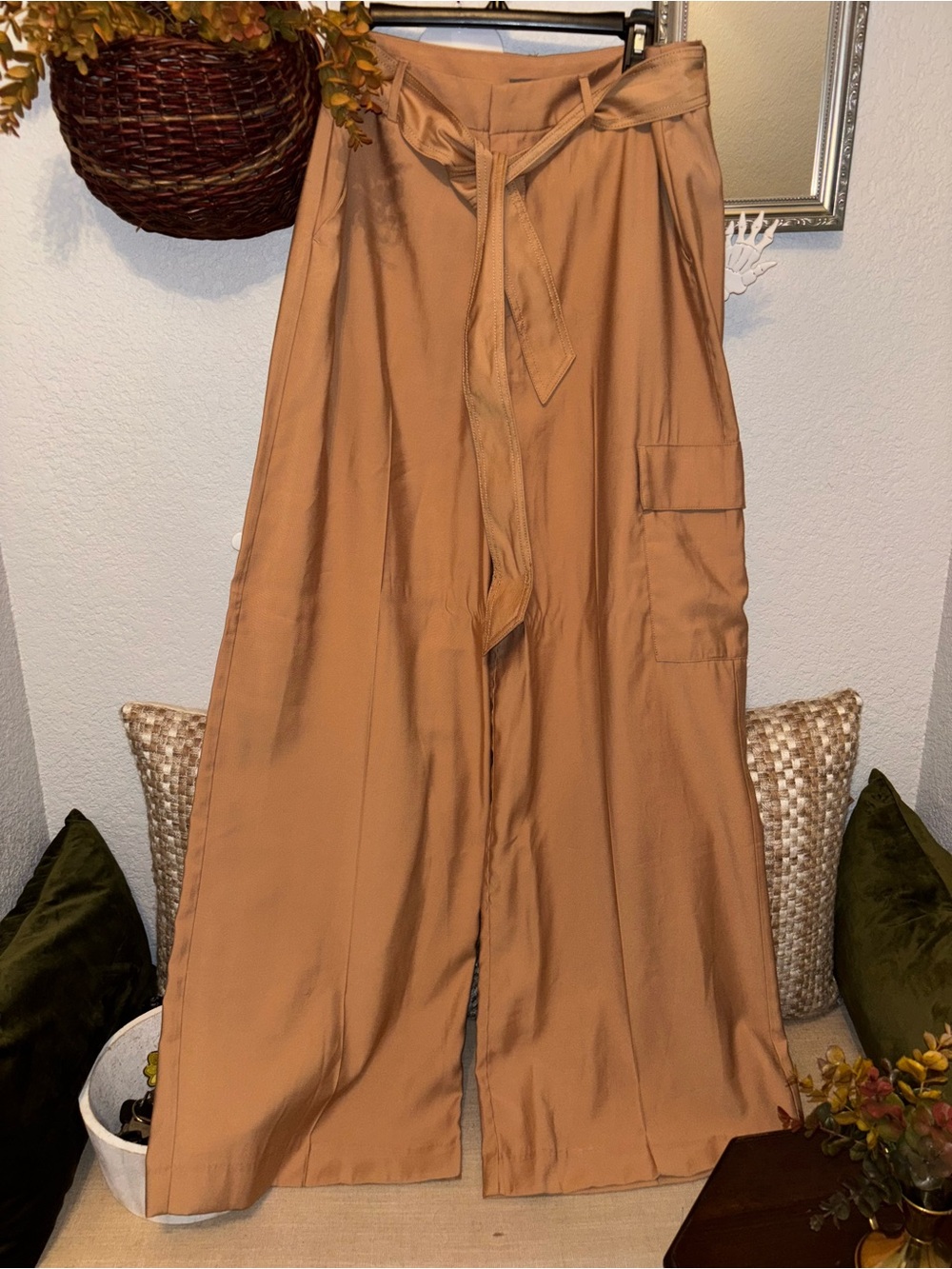 Worthington, wide leg, high rise, Cargo Pants